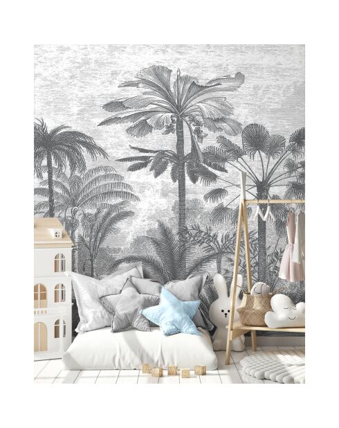 Fresque Palmeraie Greyness - 150x305 cm