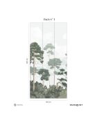 Fresque Pinewood Pine Green - 150x305 cm
