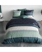 Parure housse de couette Antika bleu/vert