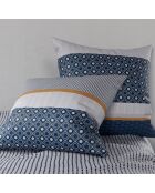 Parure housse de couette Zante bleue