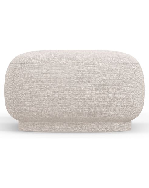 Pouf Linden Chenille beige - 65x65x39 cm
