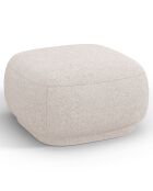 Pouf Linden Chenille beige - 65x65x39 cm