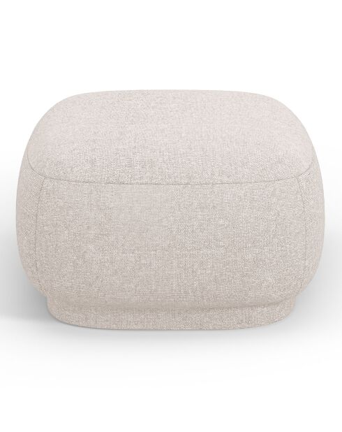 Pouf Linden Chenille beige - 65x65x39 cm