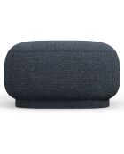 Pouf Linden Chenille bleu - 65x65x39 cm