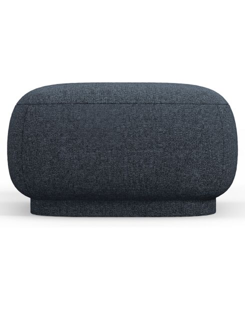 Pouf Linden Chenille bleu - 65x65x39 cm