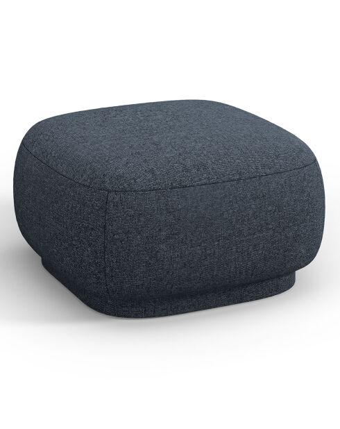 Pouf Linden Chenille bleu - 65x65x39 cm