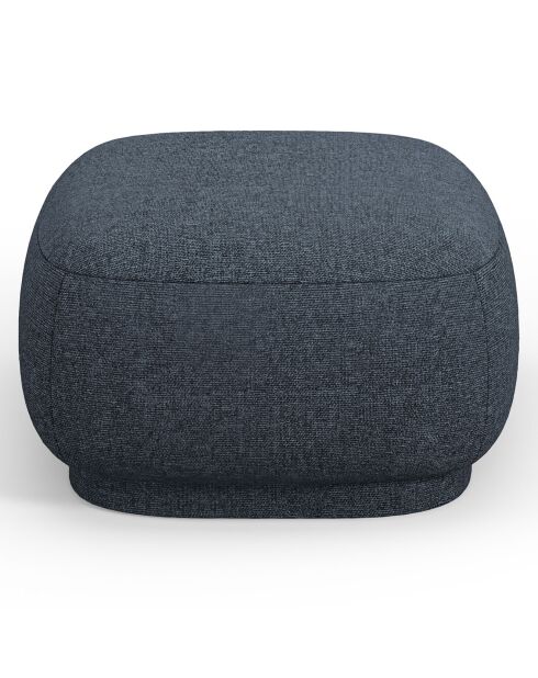 Pouf Linden Chenille bleu - 65x65x39 cm