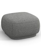 Pouf Linden Chenille gris foncé - 65x65x39 cm