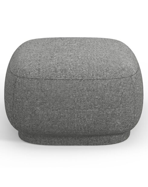 Pouf Linden Chenille gris foncé - 65x65x39 cm