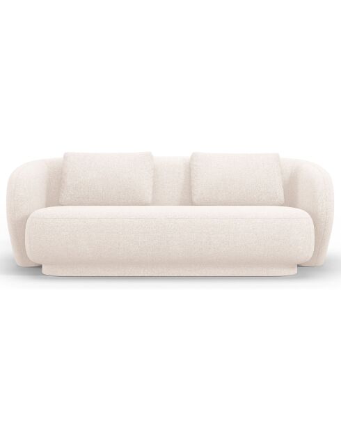Canapé Linden Chenille 2 Places beige clair - 169x102x72 cm