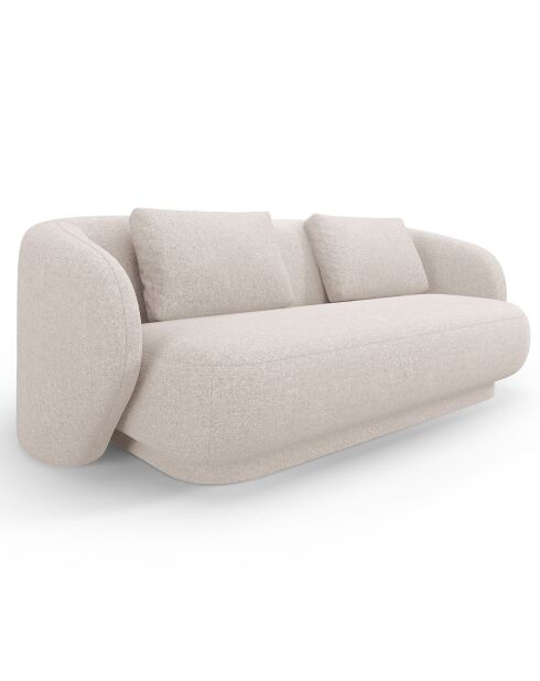 Canapé Linden Chenille 2 Places beige - 169x102x72 cm
