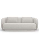 Canapé Linden Chenille 2 Places argenté chiné - 169x102x72 cm