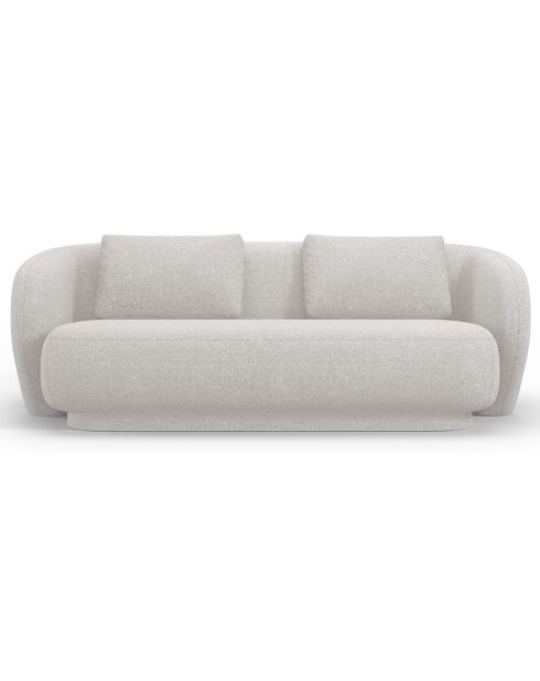 Canapé Linden Chenille 2 Places argenté chiné - 169x102x72 cm