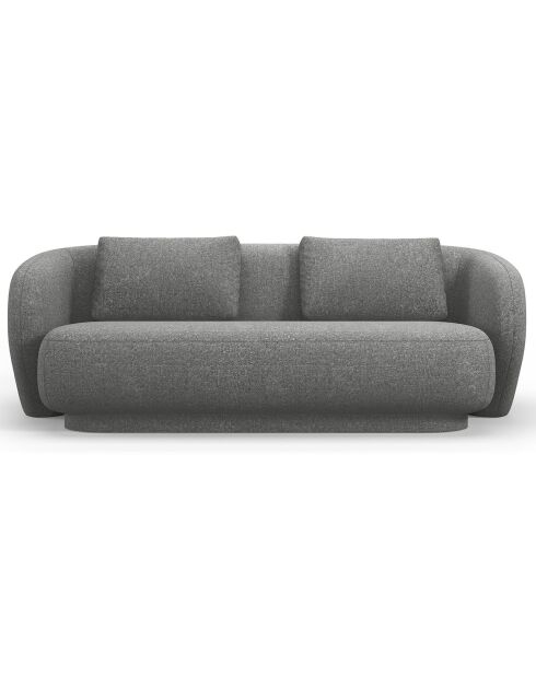 Canapé Linden Chenille 2 Places gris foncé - 169x102x72 cm