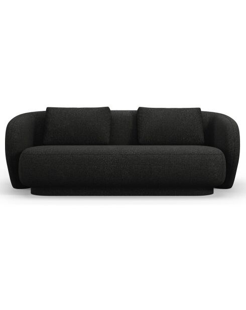 Canapé Linden Chenille 2 Places noir - 169x102x72 cm