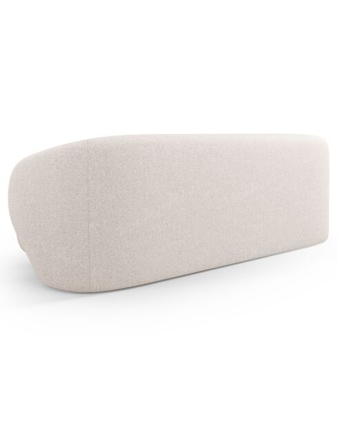 Canapé Linden 3 Chenille Places beige - 204x102x72 cm
