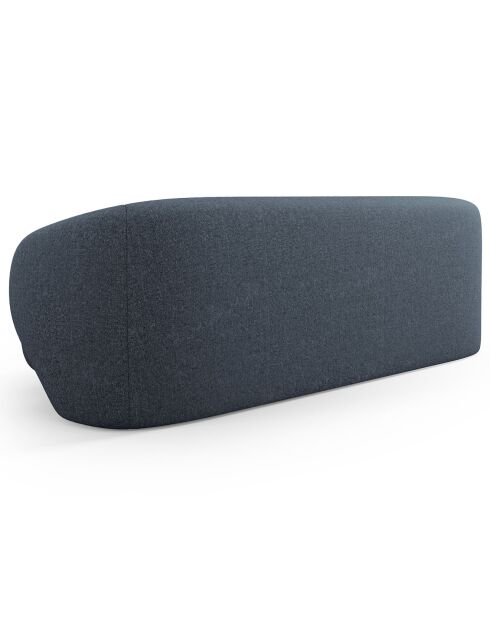 Canapé Linden 3 Chenille Places bleu - 204x102x72 cm