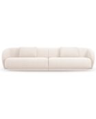 Canapé Linden Chenille 4 Places beige clair - 304x102x72 cm