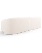 Canapé Linden Chenille 4 Places beige clair - 304x102x72 cm