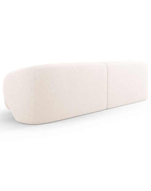 Canapé Linden Chenille 4 Places beige clair - 304x102x72 cm