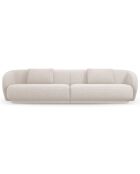 Canapé Linden Chenille 4 Places beige - 304x102x72 cm
