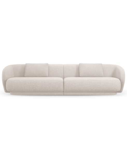 Canapé Linden Chenille 4 Places beige - 304x102x72 cm