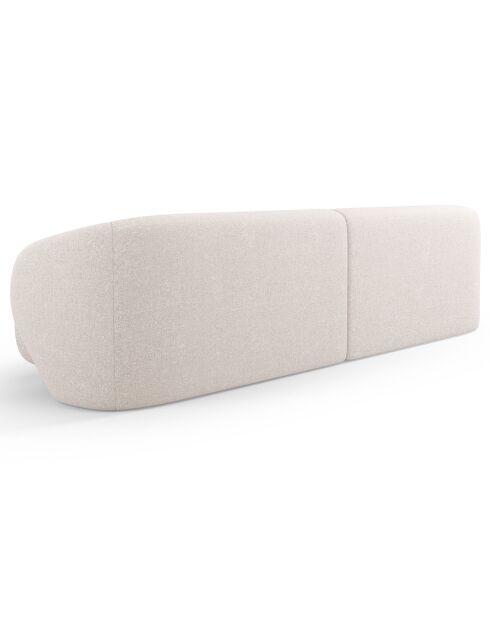 Canapé Linden Chenille 4 Places beige - 304x102x72 cm