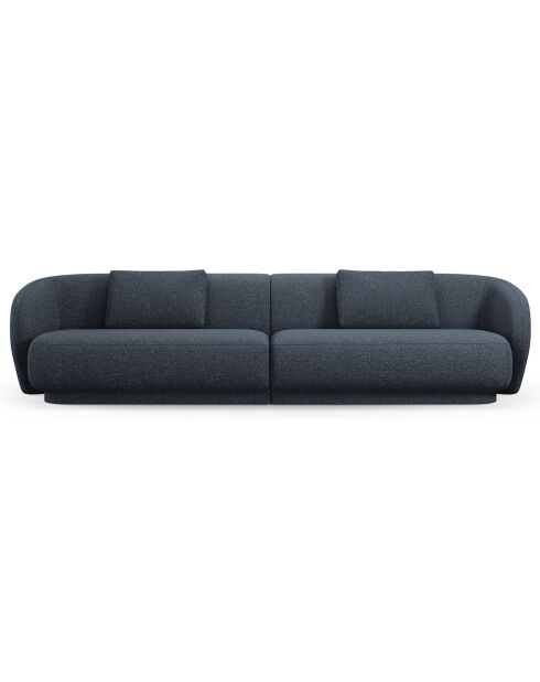 Canapé Linden Chenille 4 Places bleu - 304x102x72 cm