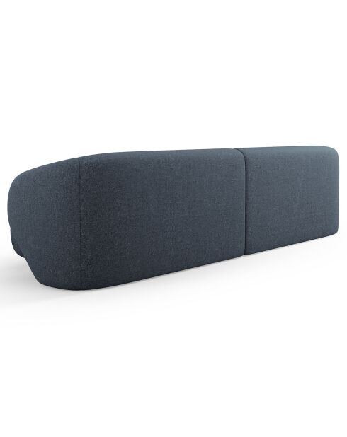 Canapé Linden Chenille 4 Places bleu - 304x102x72 cm