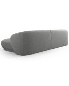Canapé angle droit Linden Chenille 4 Places gris foncé - 289x177x72 cm