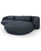 Canapé angle droit Linden Chenille 4 Places bleu - 289x177x72 cm