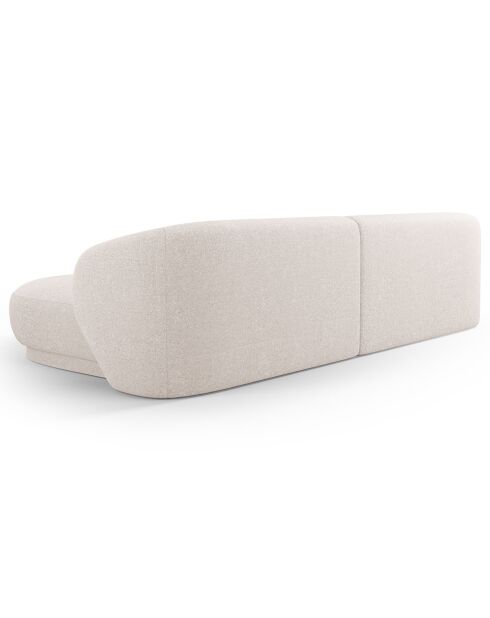 Canapé angle droit Linden Chenille 4 Places beige - 289x177x72 cm