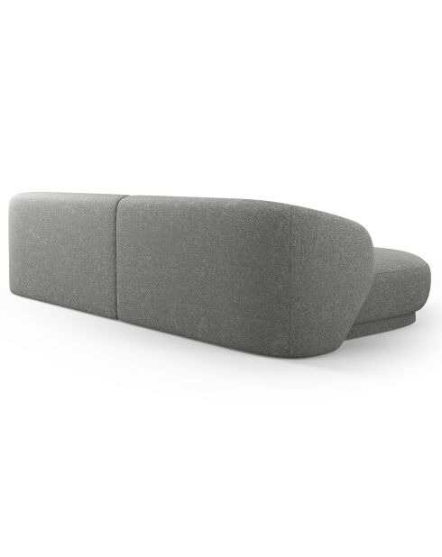 Canapé angle gauche Linden Chenille 4 Places gris foncé - 289x177x72 cm