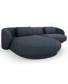 Canapé angle gauche Linden Chenille 4 Places bleu - 289x177x72 cm