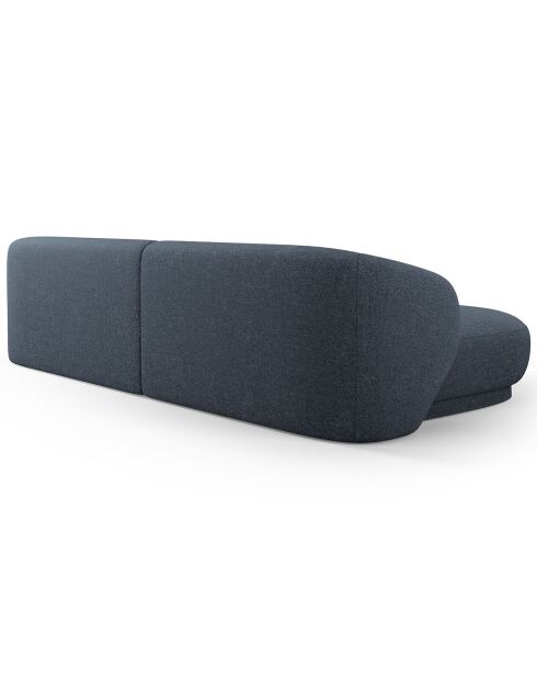 Canapé angle gauche Linden Chenille 4 Places bleu - 289x177x72 cm