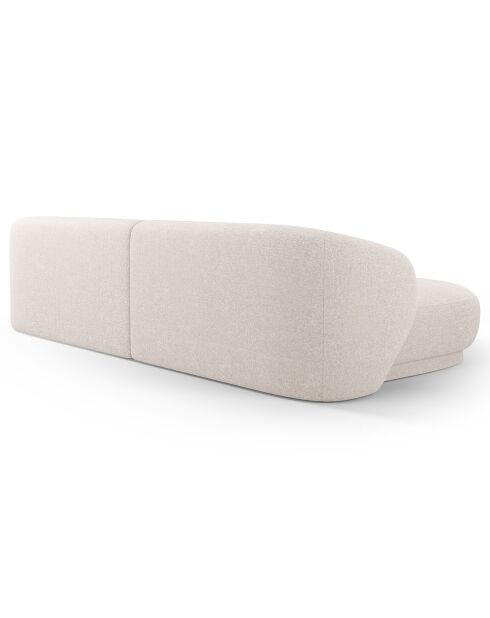 Canapé angle gauche Linden Chenille 4 Places beige - 289x177x72 cm
