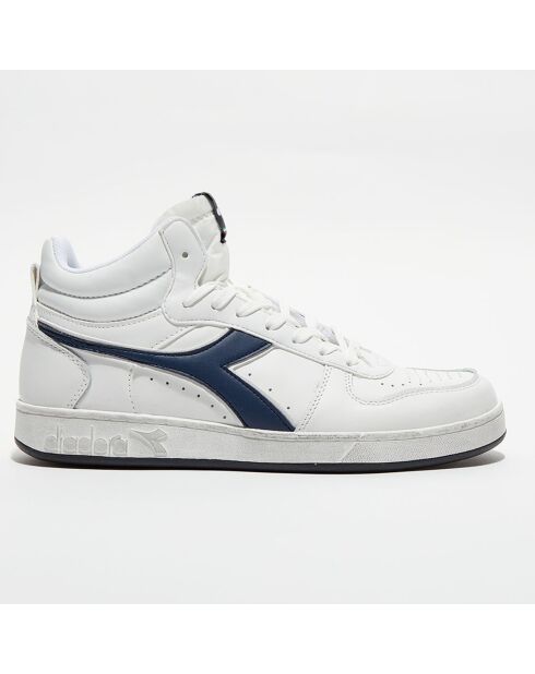 Baskets en Cuir Magic Icona bleu/noir