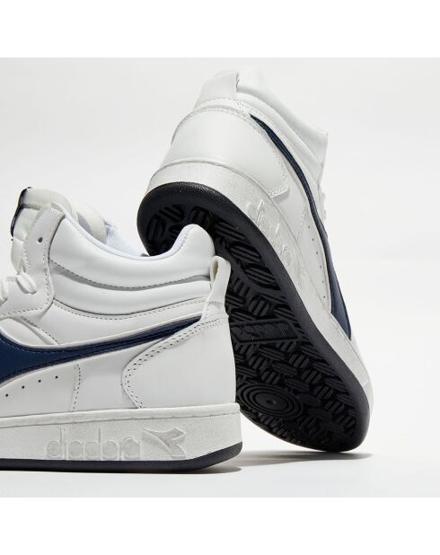 Baskets en Cuir Magic Icona bleu/noir