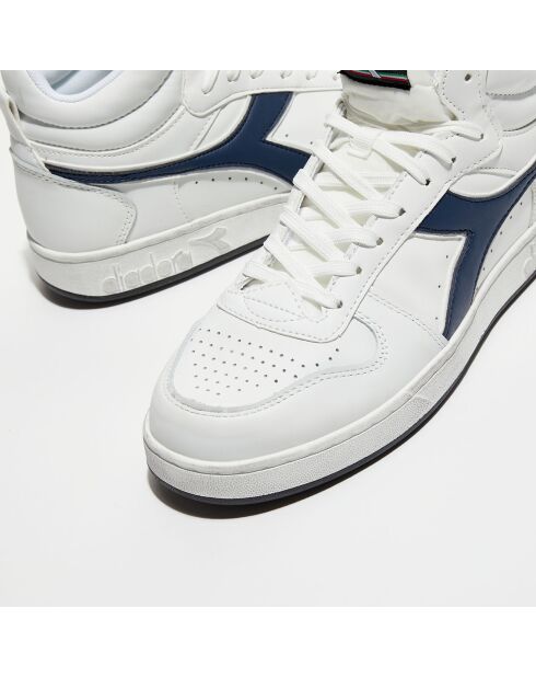 Baskets en Cuir Magic Icona bleu/noir