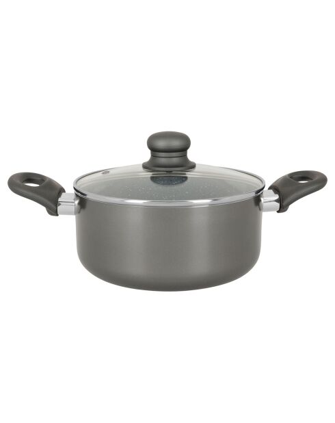Faitout avec couvercle vapeur autan induction gris - d.20x9 cm