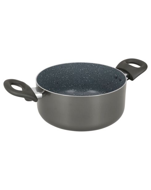 Faitout avec couvercle vapeur autan induction gris - d.20x9 cm