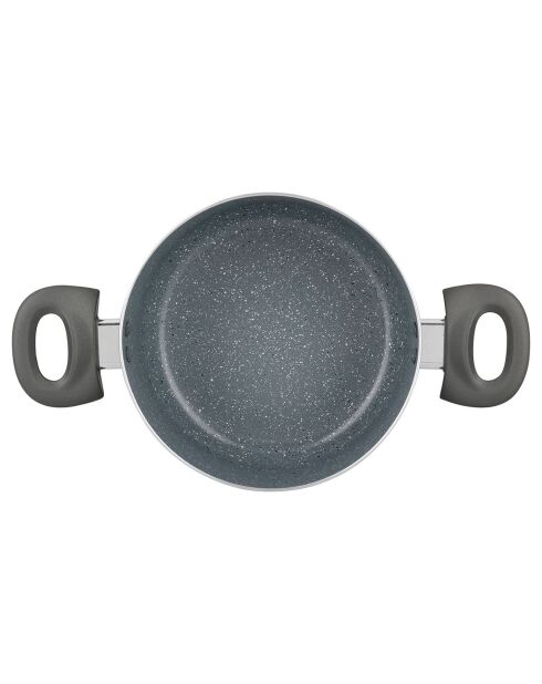 Faitout avec couvercle vapeur autan induction gris - d.20x9 cm