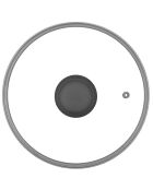 Stoofpot met stoomdeksel autan inductie grijs - d.20x9 cm