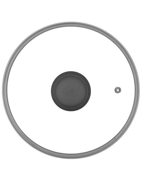 Stoofpot met stoomdeksel autan inductie grijs - d.20x9 cm