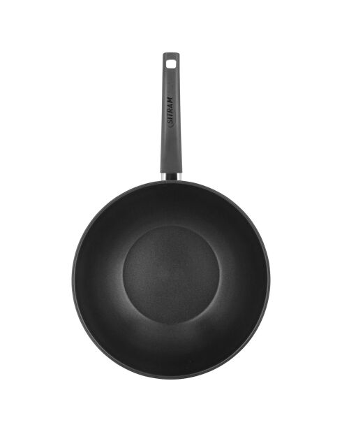 Wok brillant Arpège induction gris/noir - D.28x8.5 cm