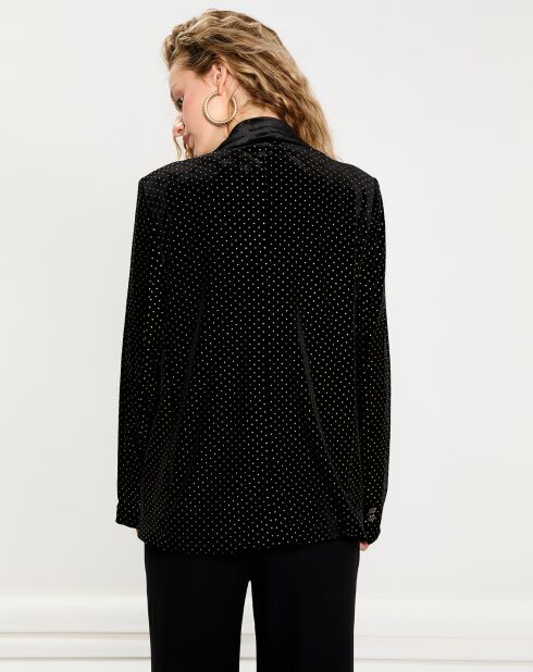 Veste en Velours Vaira noire