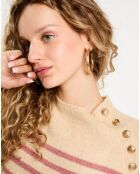 Pull Effie beige/rose