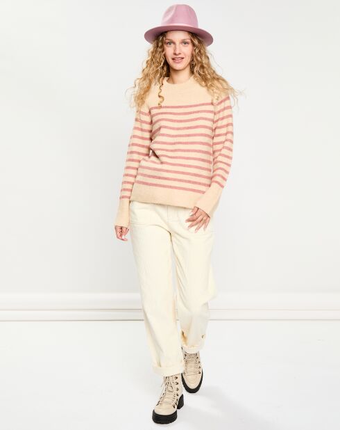 Pull Effie beige/rose