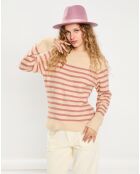 Pull Effie beige/rose