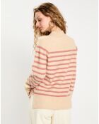 Pull Effie beige/rose